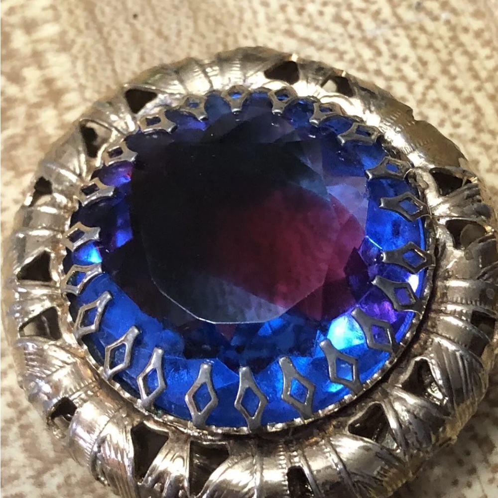 Antique Glass brooch
